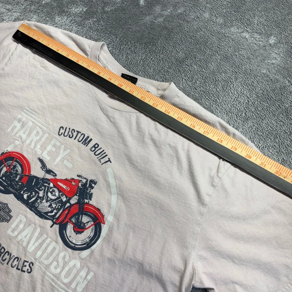 Harley-Davidson T-Shirt Mens XL‎ Tan Excellent Flying Iron Rocky Mount NC